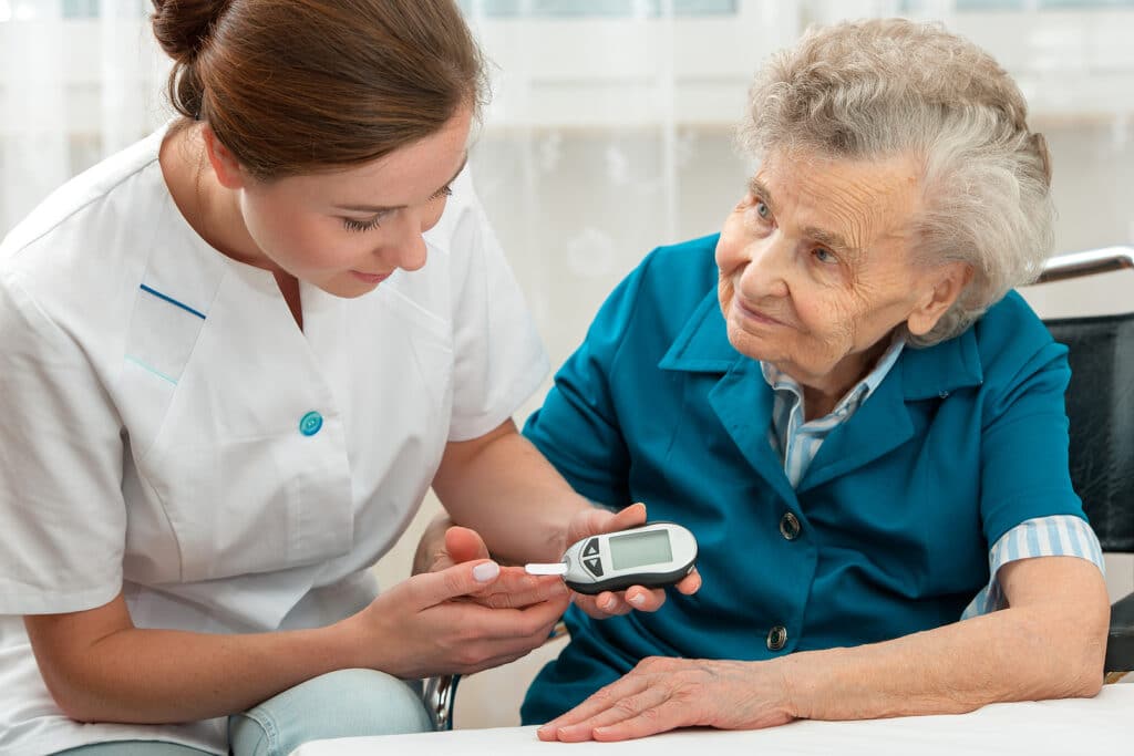 Senior home care is especially valuable for aging seniors with diabetes.